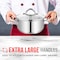 Bakken-Swiss 3QT Stockpot, Stainless Steel, Tempered Glass Lid, Induction-Ready, Heavy-Duty BKSSQ3 - alternate 2