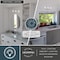Vaxcel Park Ridge 22 in 3-Light Satin Nickel Bathroom Vanity Fixture, Clear Glass Shade W0528 - alternate 2