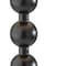 Homeroots 28" Black Solid Wood Candlestick Table Lamp With Off White Drum Shade 524631 - alternate 2