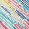 Homeroots 9' X 12' White Pink And Teal Blue Striped Washable Indoor Outdoor Area Rug 617708 - alternate 2
