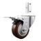Service Caster 3 Inch Maroon Poly Swivel 3/4 Inch Square Stem Caster with Total Lock Brake SCC SCC-SQTTL20S314-PPUB-MRN-34 - alternate 1