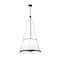 Z-Lite Madeline 6 Light Pendant, Matte Black/White, 24 In W x 44.75 In H 1954P24-MB - alternate 2