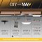 Nuwatt 6 Inch 2 Hour Square Fire Rated Recessed Lighting, Slim Wafer LED Lights 2700K-5000K, 1200LM, 6PK NW-P-SQDL-6-15W-5CT-FR-WH-6P - alternate 2