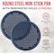 Bakken- Swiss BAKKEN Pizza Pan, Round Perforated, Nonstick Marble Coating, Dishwasher Safe, Blue, 2PK BAKPIZRB2 - alternate 2