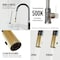 Vigo Bristol Single Handle Pull-Down Sprayer Kitchen Faucet in Matte Brushed Gold and Matte Black VG02033MGMB - alternate 2