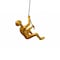 Homeroots 6" X 3" Gold Resin Climbing Man Hanging Dimensional Sculpture 358136 - alternate 1