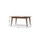 Homeroots 66" Walnut Wood Butterfly Leaf Extendable Dining Table 640688 - alternate 2