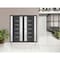 Vdomdoors Front Exterior Prehung Metal-Plastic Double Doors / MANUX 8088 Antracite / 2 Sidelites Exterior Win MANUX8088DEXD-ANT-LH-W14+72+14xH80 - alternate 2