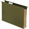 Pendaflex 1/5 Tab Cut Letter Recycled Hanging Folder, 8 1/2in x 11in, Capacity2" Expansion, Green, 10%, 20PK 6152X2 - alternate 1