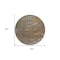 Homeroots 8' Copper Gold And Brown Round Abstract Washable Indoor Outdoor Area Rug 596814 - alternate 4