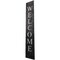 Homeroots 5ft Rustic Black And White Front Porch Welcome Sign 384911 - alternate 2