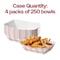 Smarty Had A Party 4 oz Red Plaid Paper Food Trays, 1000PK 5604-RP-CASE - alternate 3