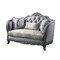 Homeroots 65in Gray And Platinum Silk Blend Loveseat and Toss Pillows 515745 - alternate 1