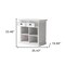Homeroots 35in White Accent Cabinet With Two Drawers and Baskets 388218 - alternate 2