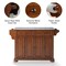 Crosley Alexandria Granite Top Full Size Kitchen Island/Cart KF30003ACH - alternate 2