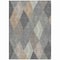Homeroots 8' X 10' Pewter Gray And Gold Argyle Washable Indoor Outdoor Area Rug 613732 - alternate 3