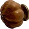 Homeroots Set of Six Brown Floral Knob Wood Drawer Pull Knobs, 6PK 635769 - alternate 1