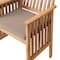 Alaterre Furniture Bristol Acacia Wood Outdoor Double Seat Bench with Attached Table ANBR01ANO - alternate 3