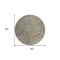 Homeroots 8' Ivory Gray And Black Round Abstract Washable Indoor Outdoor Area Rug 596820 - alternate 2