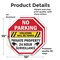 Signmission No Parking Violators Will Be Towed, 10 inch X 10 inch, Vinyl Decal, 2PK OC-D-2PACK-10-85 - alternate 2