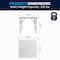 Flash Furniture Square Wh 34Sq Plastic Fold Table, 34.25" W, 34.25" L, 29.5" H, Plastic Top, White DAD-YCZ-86-GG - alternate 3