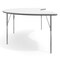 Flash Furniture Wren 96 in x 48 in Kidney Adjustable Height Activity Table, Thermal Laminate Top, Standard Legs, White XU-A4896-KIDNY-WHT-T-A-GG - alternate 2
