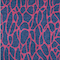 Homeroots 5' X 8' Navy Blue And Dark Pink Geometric Washable Indoor Outdoor Area Rug 599221 - alternate 2