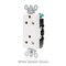 Leviton Decora Rec 15A 125V/16A 250V LtAl 5835-T - alternate 2