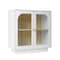 Homeroots 31in White Wood Accent Cabinet With Two Doors 716317 - alternate 1