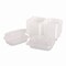 Karat Polypropylene Plastic Hinged Container, 6 x 9 x 2.97, Clear, Plastic, 250PK FP-HC96PP-1C - alternate 3