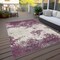 Homeroots 8' X 10' Eggplant Gray And Ivory Abstract Washable Indoor Outdoor Area Rug 599481 - alternate 2