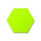 Ghent Hex LINK Powder-Coated Steel Whiteboard, Magnetic, 18'' x 21, Green HEXS1821GN - alternate 1