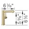 Blanco Alta II Beverage, Satin Gold 527566 - alternate 2