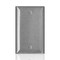 Leviton Wall Plate, Blank, Stainless Steel SLJ13-C - alternate 1