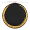 Smarty Had A Party 10.25" Black with Gold Moonlight Round Disposable Plastic Dinner Plates (120 Plates), 120PK 960BG-CASE - alternate 2