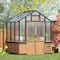 Miracle-Gro 6 x 7 x 8.5 ft Brown Wood Greenhouse 70750 - alternate 4