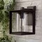 Jonathan Y Vaughn 7.25" 1-Light Iron/Glass Modern Rustic Cube LED Outdoor Sconce, Oil Rubbed Bronze, 2PK JYL7607A-SET2 - alternate 2
