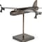 Homeroots 11" Dark Gray Metal Airplane Bomber Tabletop Sculpture 392439 - alternate 2