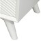Homeroots 26" Solid Wood and Wood Two Drawer Nightstand 399253 - alternate 2