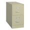 Hirsh 15" W 2 Drawer Vertical File Cabinet, Putty, Letter 14415 - alternate 1