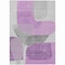 Homeroots 10' X 14' Purple And Gray Abstract Washable Indoor Outdoor Area Rug 632184 - alternate 2