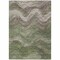 Homeroots 3' X 5' Green And Taupe Abstract Washable Indoor Outdoor Area Rug 618166 - alternate 3