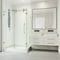 Vigo Winslow 36 in. L x 48 in. W x 79 in. H Frameless Sliding Shower Enclosure Kit in Matte Brushed Gold VG6051MGCL48WL - alternate 2