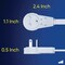 Maximm 6 Ft. 16/3 White 3-Outlet 360 Deg. Rotating Plug & USB-C Extension Cord ADW-360-C406-W - alternate 2