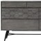 Homeroots 61" Gray Solid Wood Six Drawer Double Dresser 518618 - alternate 2