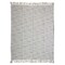 Homeroots 50" X 60" Cream Kantha Cotton Striped Throw Blanket with Embroidery 516629 - alternate 1