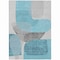 Homeroots 10' X 14' Teal Blue And Gray Abstract Washable Indoor Outdoor Area Rug 632190 - alternate 2
