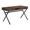 Homeroots 47" Brown and Black Computer Desk With Two Drawers 333544 - alternate 1