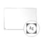 Ghent Magnetic Hygienic Porcelain Whiteboard with Aluminum Frame, 4'H x 4'W M4-44-4 - alternate 2
