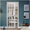 Sartodoors Slab Barn Door Panel Clear Glass 12 lites, Felicia 3355 Matte White, Sturdy Finished Doors, Pocke FELICIA3355S-WS-30 - alternate 2